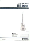 Yamaha BB404F Fretless Bass Guitar Service Manual And Parts List Booklet Used. Price: $12.99.