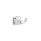 Kohler Riff J-hook Double Robe/towel In Polished Chrome 27411-CP Open. Price: $26.55.