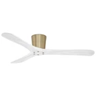 Minka-aire F663-SBR/WHF Avtur 60" Damp-rated Hugger Fan With Remote, Soft Brass Open. Price: $588.03.
