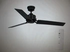 Hampton Bay Stance 52 In. Indoor/outdoor Matte Black Ceiling Fan With Remote Open. Price: $82.41.