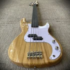 Fretless Electric Bass Guitar (full-size) W/ Rosewood Fretboard, Natural Finish New. Price: $89.55.