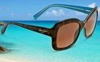 New Maui Jim Orchid Blue/tortoise Women Sunglasses Cat's Eye Polarized H735-10P. Price: $195.00.