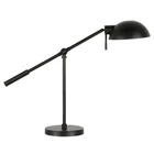 Dexter 23.25" Tall Boom Arm Table Lamp With Metal Shade In Blackened Bronze/blac Open. Price: $38.99.