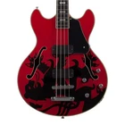Schecter Simon Gallup Signature Corsair Bass - Red W/black Lion Graphic Open Box. Price: $984.99.