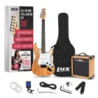 Electric Guitar 39 Full Size Beginner Starter Kit 20W Amp Natural Lyxpro Inch New. Price: $259.99.