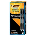 Bic Break Resistant Mechanical Pencils With 12 Count, Black, Blue, Gray New. Price: $31.31.