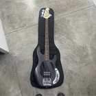 Sterling By Music Man RAY4 Electric Bass Guitar Black W/gig Bag, Cable, Strap Used. Price: $280.00.