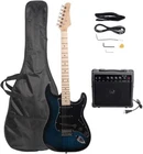 Glarry Full Size Electric Guitar For Beginner W/amp And Accessories Pack Gig Bag New. Price: $129.99.