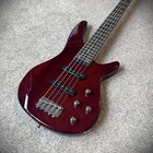 5 String Electric Bass Guitar With 24 Frets, Trans Red Clay Finish, Gig Bag New. Price: $109.98.