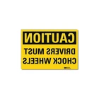 Lyle U4-1220-RD 14X10 Safety SIGN,10INX14IN,REFLCTV Sheeting 35JM56 New. Price: $11.94.