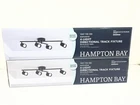Lot Of Hampton Bay Eastcastle 4 Light Matte Black Track 26 Inch Open. Price: $49.99.