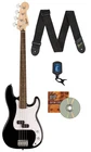 Fender Squier Sonic Precision Bass Guitar - Black W/ Tuner New. Price: $289.99.