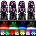 8PCS 105W 7 Led Rgbw Beam Dj DMX512 Disco Party Moving Head Stage Lighting New. Price: $350.99.