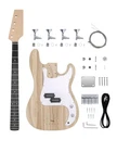 Fistrock Diy Electric Bass Kit Beginner 4 String Pb Full, Natural New. Price: $155.97.