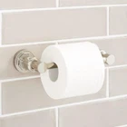 Signature Hardware 948295 Greyfield Wall-mounted Toilet Paper Holder Polished Ni Open. Price: $71.99.