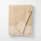 Threshold Designed Studio Mcgee 50"X60" Tonal Woven Boucle Throw Blanket Cream New. Price: $30.00.