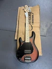 Sterling Stingray RAY5LH Left-handed 5-STRING Bass Guitar, Vintage Sunburst Open. Price: $399.90.
