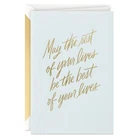 Hallmark Signature Wedding Card, Bridal Shower 8, Rest Of Your Lives New. Price: $10.79.