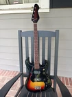 1970S Unbranded Tesico/silvertone Short Scale Bass Still Thumping After 50 Years Used. Price: $225.00.