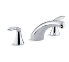 Kohler Coralais Widespread Deck Mounted Bath Faucet Trim Less Valve, Chrome Open. Price: $103.49.