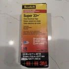 (10 Pack) Scotch 3M Super 33+ Vinyl Electrical Tape 06133 52FT Black New. Price: $26.00.