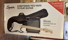 New Squier Sonic Stratocaster Electric Guitar Pk W/ Fender Frontman 10G Amp Blck. Price: $324.99.