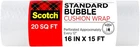 Scotch Cushion Wrap, 16 In X 15 Ft., Roll/pack (7924) New. Price: $11.37.