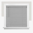 Chicology Gray Cordless Room Darkening Vinyl Mini Blind With 1 In. Slats 27.75 Open. Price: $17.99.