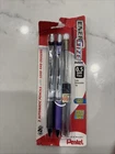 Pentel Energize Automatic Pencil With Lead And Erasers, 0.5MM, Assorted, 2 Pack New. Price: $9.95.