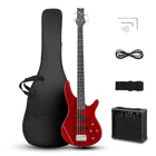 Ktaxon Electric Bass Guitar 4 Full Size String, Red New. Price: $176.99.