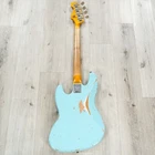 Fender Custom Shop 1961 Jazz Bass Heavy Relic, Faded Aged Daphne Blue New. Price: $5350.00.