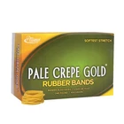 Pale Crepe Gold Rubber Bands, #12, 3/4" 1/16", Lb, Box Of 3,850 New. Price: $16.70.