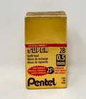 Pentel C505-2B Super Hi-polymer Lead Refills 0.5MM Fine 12 Tubes New. Price: $8.72.