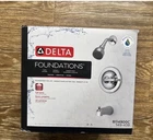 Delta B114900C Foundations Single-handle 1-SPRAY Tub & Shower Faucet, Chrome New. Price: $70.00.