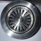 Signature Hardware 1/2" Garbage Disposal Flange & Stopper SHDF130SS Open. Price: $38.00.