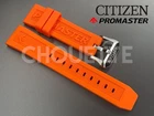 Citizen Promaster JR4061-18E, JR4061-00F 22MM Orange Rubber Watch Band With Pins New. Price: $75.99.