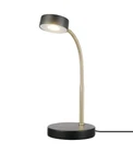 Hampton Bay 15 In. Matte Black Led Lamp With Adjustable Head Open. Price: $17.99.