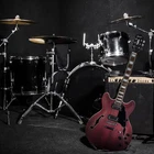 Grote GT335-04 Style Electric Guitar Flame Maple Top Hollow Matte Body P90 New. Price: $269.00.