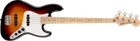 Fender Squier Affinity Series Jazz Bass White Pickguard, 3-COLOR Sunburst New. Price: $369.99.