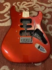Fender Squier Affinity Stratocaster Body Candy Apple Red With Tremolo/jack Plate Used. Price: $220.00.