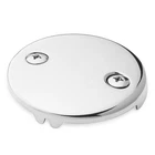 Signature Hardware 3-3/16 In. Solid Brass Overflow Plate With Two Screws Chro Open. Price: $9.01.