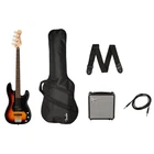 Squier Affinity Series Precision Bass Pj Pack 3-COLOR Sunburst W/laurel Fb New. Price: $429.99.
