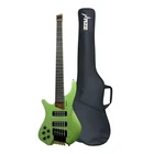 Haze HB5SGLH Headless String Bass Active Eq Green Left Handed W/ Bag Brand. Price: $433.50.