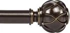 Heavy Duty Adjustable Curtain Rod Decorative Netted Finial Drapery Hardware New. Price: $50.05.