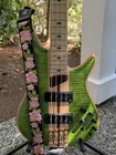 Ibanez Premium SR4FMDX Bass Emerald Green Low Gloss, 4-STRING + Bag & Strap Used. Price: $1450.00.