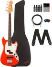 Fender Player Ii Mustang Bass Pj - Coral Red W/ Cleaning Kit New. Price: $869.99.
