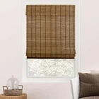 Chicology Bamboo Roman Shade, Cordless Light Filtering Woven Wood Window Treatme Open. Price: $32.99.