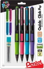 Quick Click Pop Mechanical Pencil, (0.7MM), Medium, 2 Eraser Refills, Pack Of 4 New. Price: $15.99.