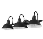 Globe Electric 65554 3-LIGHT Vanity Light, Matte Black, White Barnyard New. Price: $49.99.