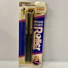Vintage 1991 Bic Metal Point Roller Ball Pen Black Ink .4 Mm Micro Fine Line 2PK New. Price: $14.99.